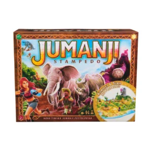 Jumanji Stampede obiteljska društvena igra s figurama i 3D pločom, na hrvatskom jeziku